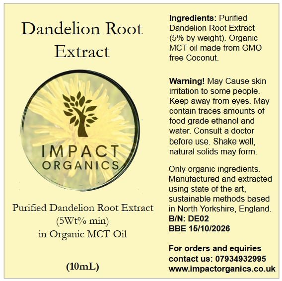 Dandelion Root Extract in MCT Oil